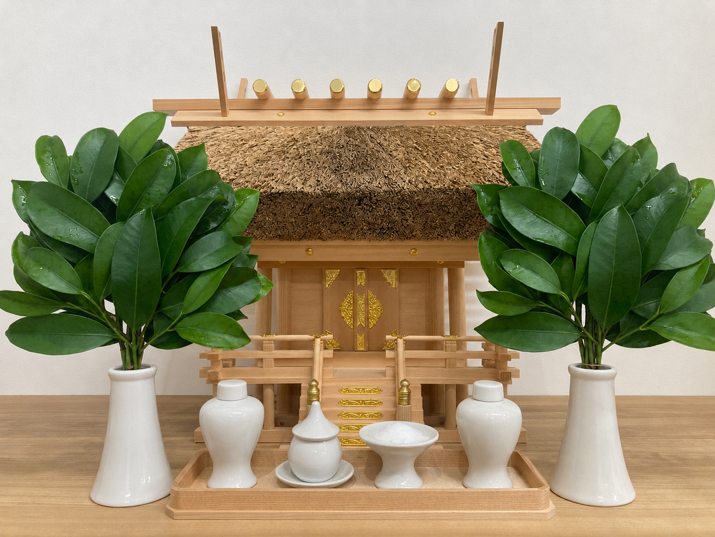 神棚にお供えした七福榊